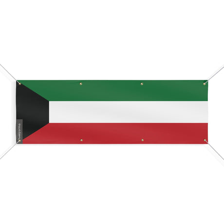 Drapeau du Koweït 8 Oeillets en plusieurs tailles - Pixelforma 