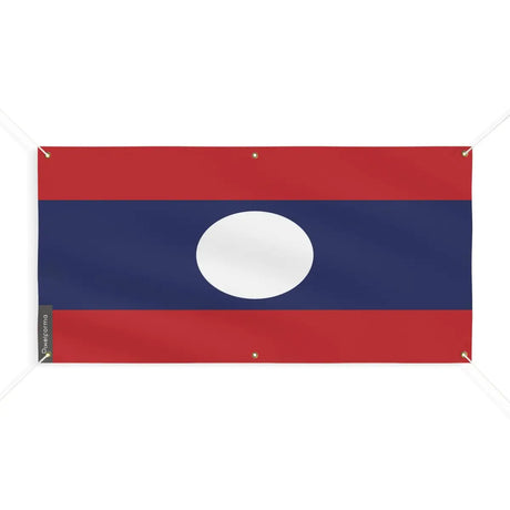 Drapeau du laos 6 oeillets en plusieurs tailles (m) - pixelforma