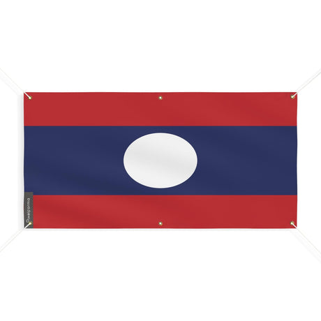 Drapeau du Laos 6 Oeillets en plusieurs tailles - Pixelforma 