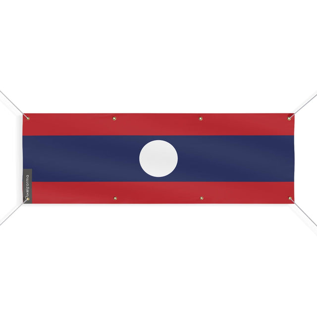 Drapeau du Laos 8 Oeillets en plusieurs tailles - Pixelforma