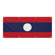 Drapeau laos polyester résistant huit œillets extérieur