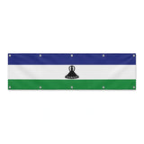 Drapeau du Lesotho grand format XL en polyester avec dix œillets