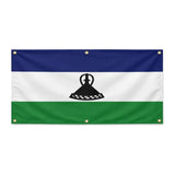Drapeau lesotho polyester résistant pour extérieur durable