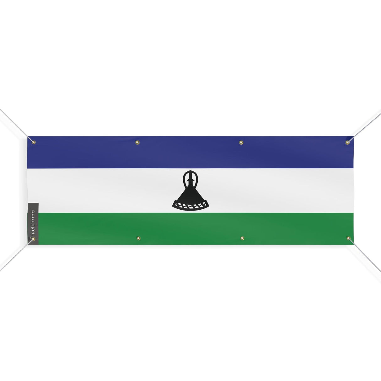 Drapeau du Lesotho 8 Oeillets en plusieurs tailles - Pixelforma 