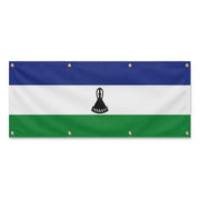 Drapeau lesotho polyester résistant avec 8 œillets