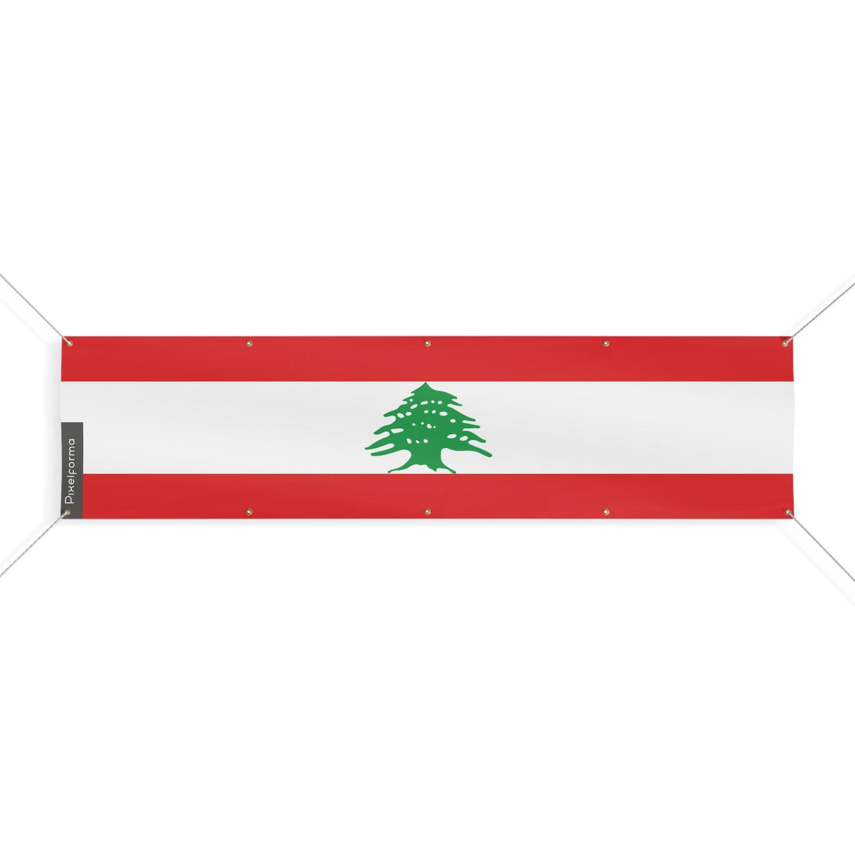 Drapeau du Liban 10 Oeillets en plusieurs tailles - Pixelforma 