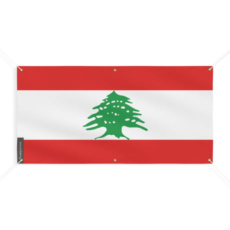 Drapeau du Liban 6 Oeillets en plusieurs tailles - Pixelforma 