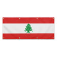 Drapeau liban en polyester durable avec 8 œillets