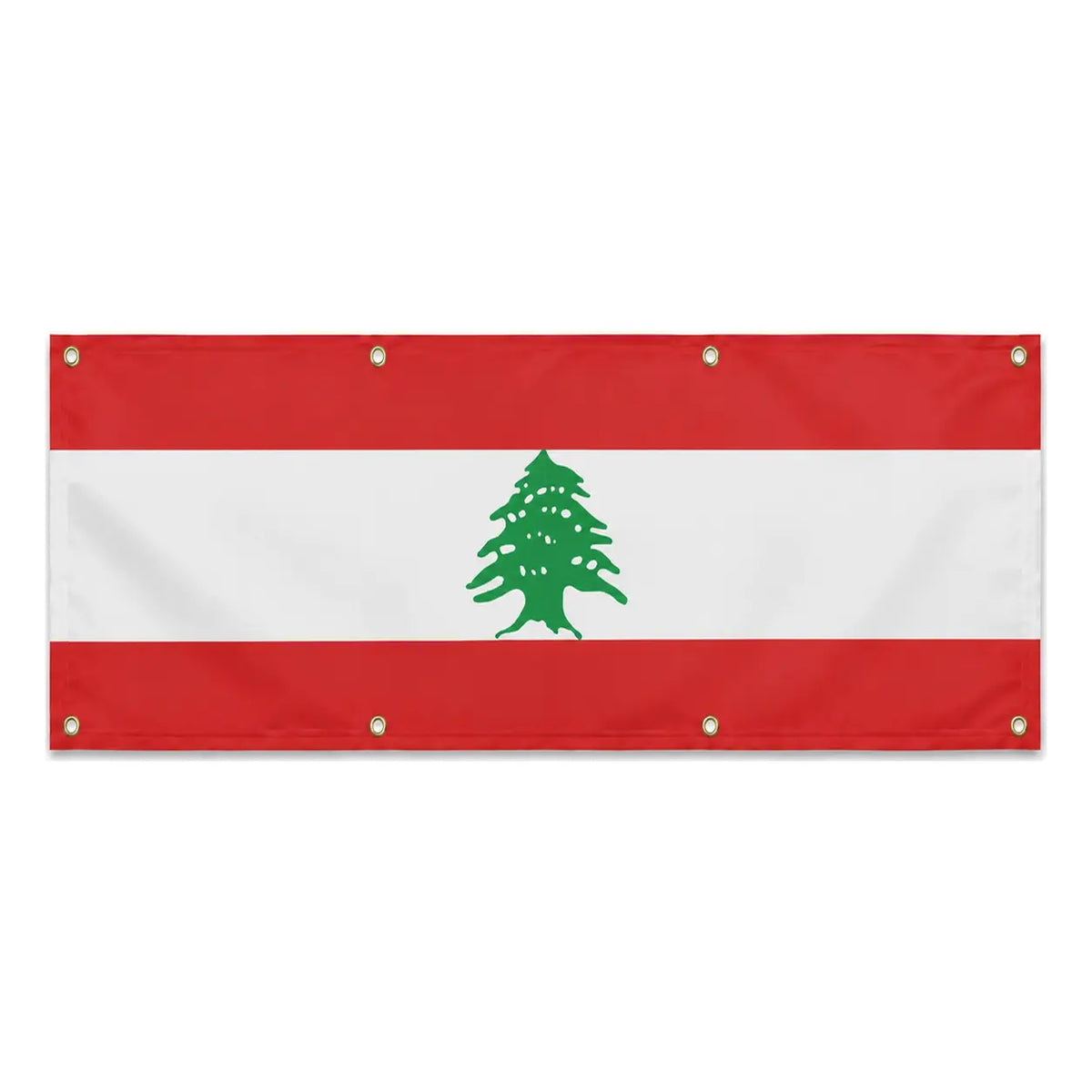 Drapeau liban en polyester durable avec 8 œillets