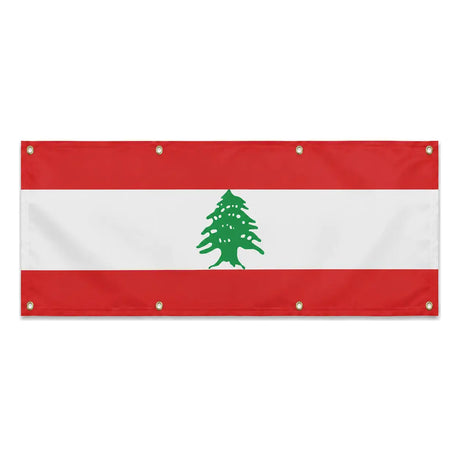 Drapeau liban en polyester durable avec 8 œillets