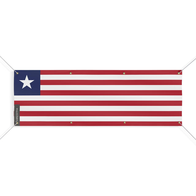 Drapeau du Liberia 8 Oeillets en plusieurs tailles - Pixelforma 