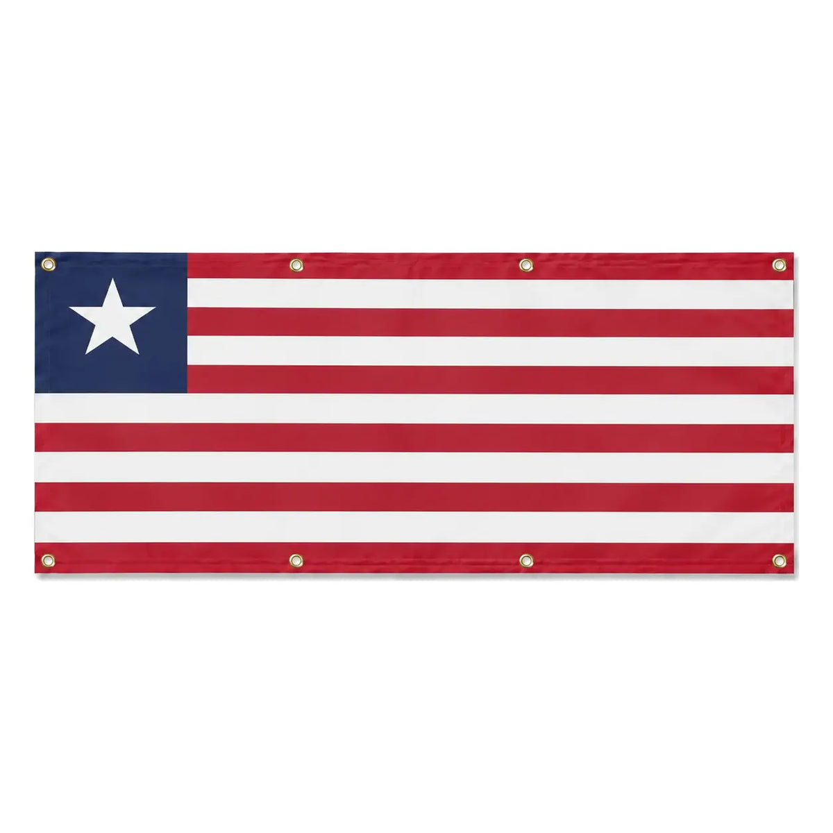 Drapeau liberia polyester résistant 8 œillets intempéries