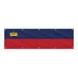 Drapeau du Liechtenstein grand format XL en polyester avec dix œillets