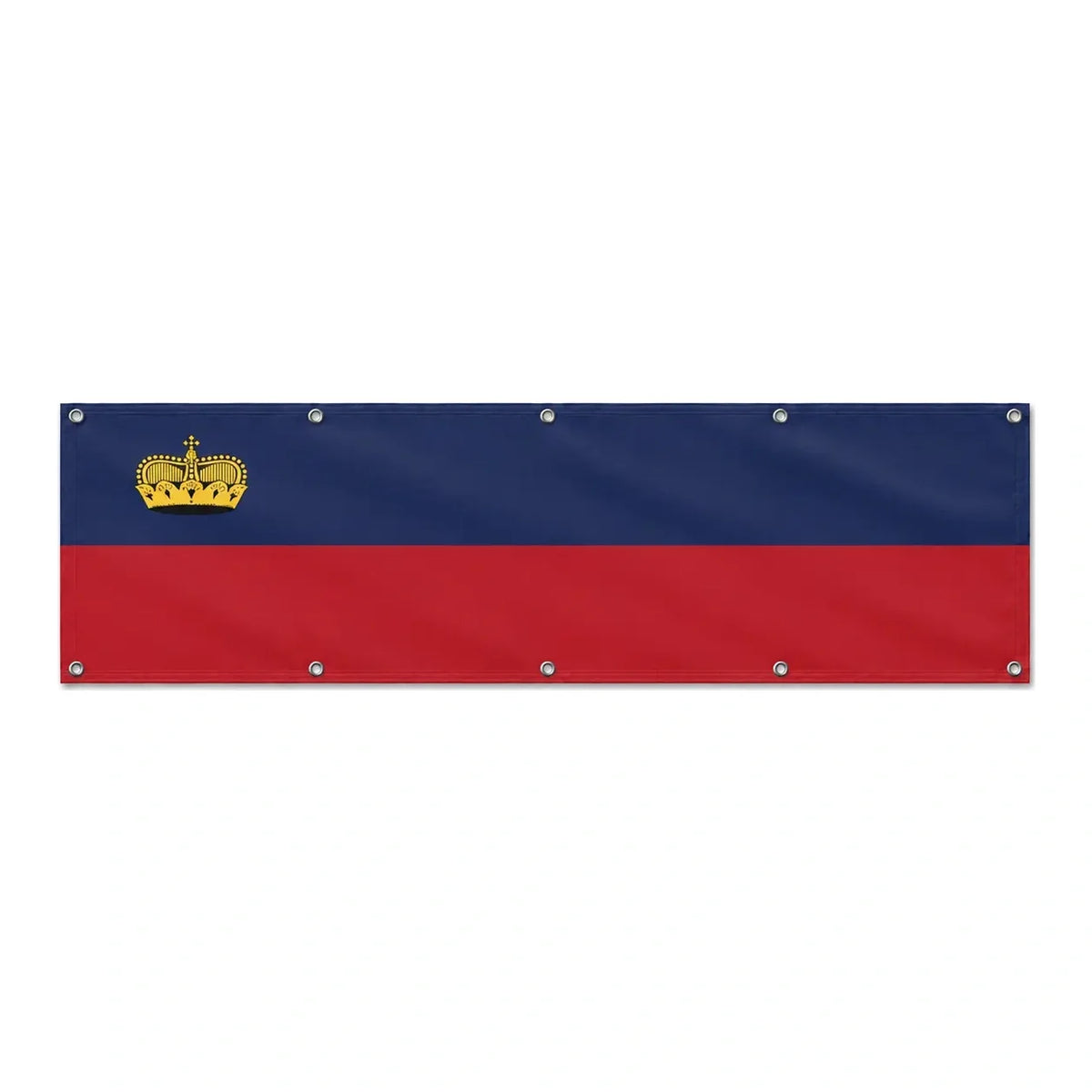Drapeau du Liechtenstein grand format XL en polyester avec dix œillets