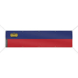 Drapeau du Liechtenstein 10 Oeillets en Plusieurs Tailles (XL) - Pixelforma 