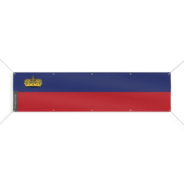 Drapeau du Liechtenstein 10 Oeillets en Plusieurs Tailles (XL) - Pixelforma 