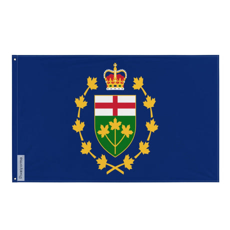 Drapeau du lieutenant-gouverneur de l'Ontario en plusieurs tailles 100 % polyester Imprimer avec Double ourlet - Pixelforma