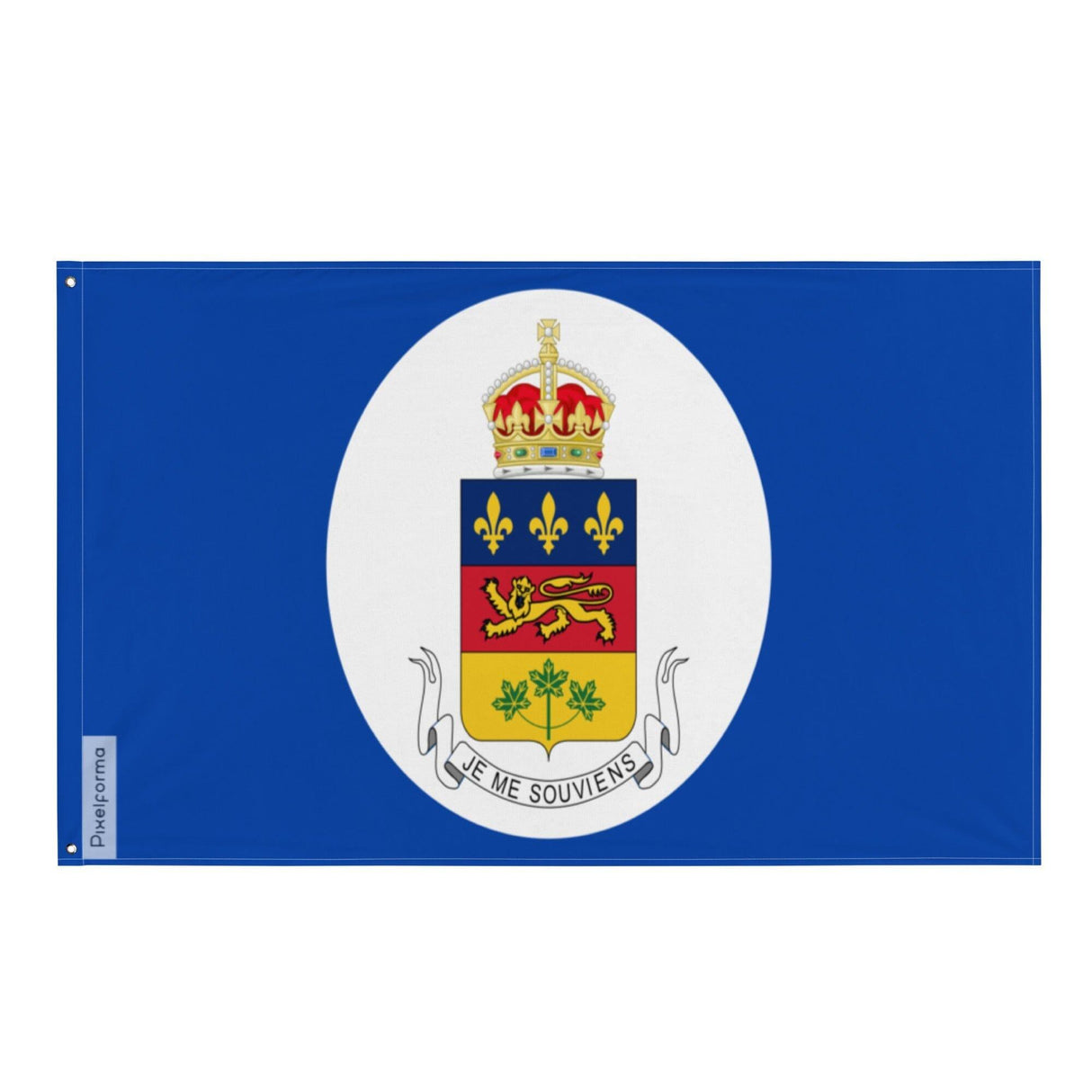 Drapeau du lieutenant-gouverneur du Québec en plusieurs tailles 100 % polyester Imprimer avec Double ourlet - Pixelforma 