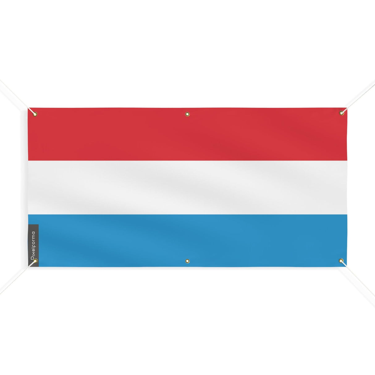 Drapeau du Luxembourg 6 Oeillets en plusieurs tailles - Pixelforma 