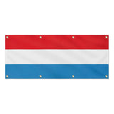Drapeau luxembourg polyester résistant avec œillets robustes