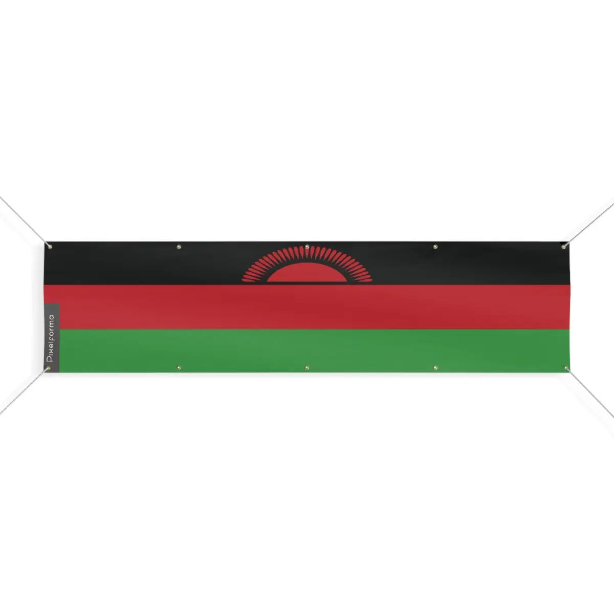 Drapeau du Malawi 10 Oeillets en Plusieurs Tailles (XL) - Pixelforma 