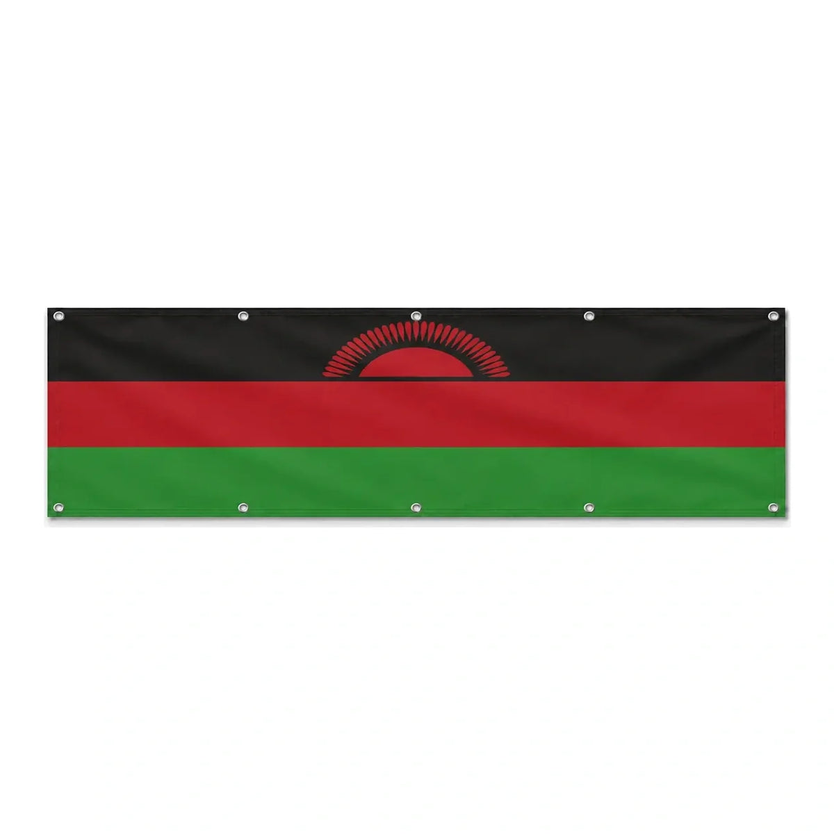Drapeau du Malawi grand format XL en polyester avec dix œillets