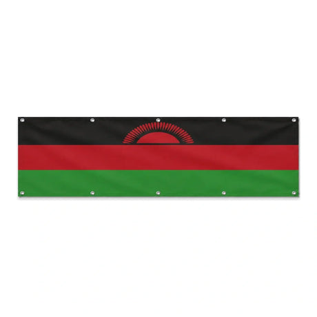 Drapeau du Malawi grand format XL en polyester avec dix œillets