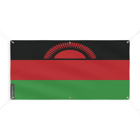 Drapeau du malawi 6 oeillets en plusieurs tailles (m) - pixelforma