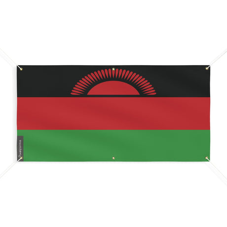 Drapeau du Malawi 6 Oeillets en plusieurs tailles - Pixelforma 