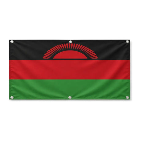 Drapeau malawi polyester résistant avec œillets renforcés