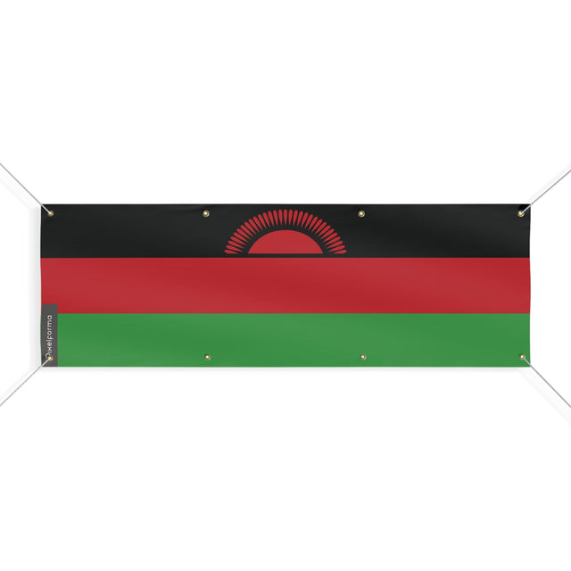 Drapeau du Malawi 8 Oeillets en plusieurs tailles - Pixelforma 