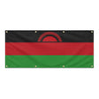 Drapeau malawi polyester résistant aux intempéries 8 œillets