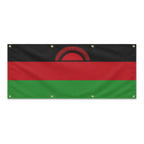 Drapeau malawi polyester résistant aux intempéries 8 œillets