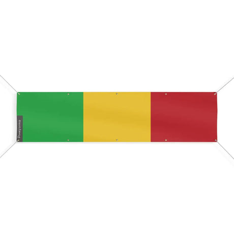 Drapeau du Mali 10 Oeillets en Plusieurs Tailles (XL) - Pixelforma 