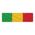 Drapeau du Mali grand format XL en polyester avec dix œillets