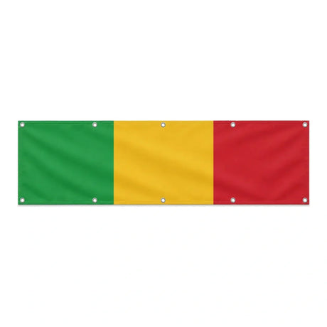 Drapeau du Mali grand format XL en polyester avec dix œillets