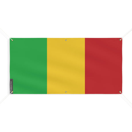 Drapeau du Mali 6 Oeillets en plusieurs tailles - Pixelforma 