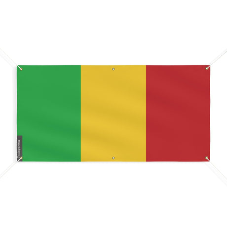 Drapeau du Mali 6 Oeillets en plusieurs tailles - Pixelforma