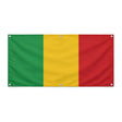 Drapeau mali polyester résistant avec œillets renforcés