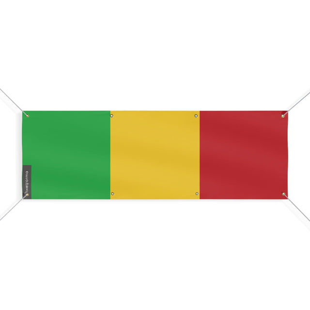 Drapeau du Mali 8 Oeillets en plusieurs tailles - Pixelforma 