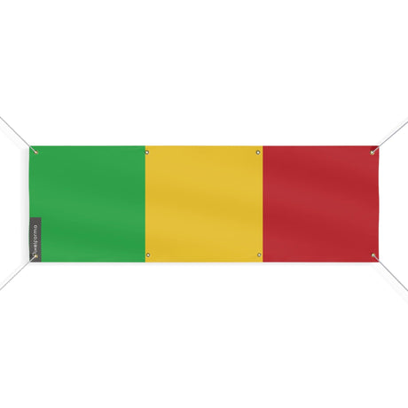 Drapeau du Mali 8 Oeillets en plusieurs tailles - Pixelforma