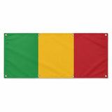 Drapeau mali polyester résistant avec œillets extérieurs