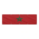 Drapeau du Maroc grand format XL en polyester avec dix œillets