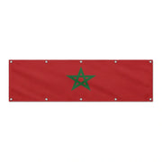 Drapeau du Maroc grand format XL en polyester avec dix œillets