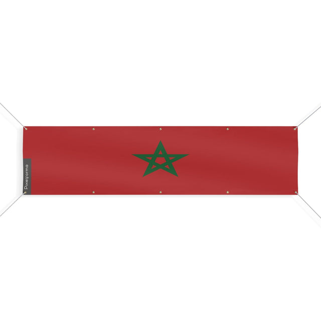 Drapeau du Maroc 10 Oeillets en plusieurs tailles - Pixelforma 