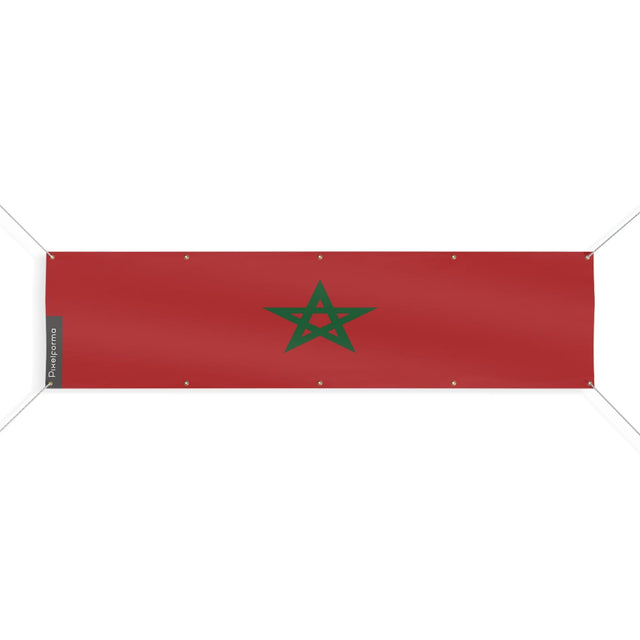 Drapeau du Maroc 10 Oeillets en plusieurs tailles - Pixelforma