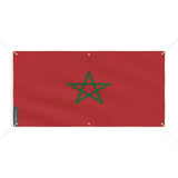 Drapeau du Maroc 6 Oeillets en Plusieurs Tailles (M) - Pixelforma 