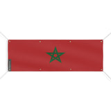 Drapeau du Maroc 8 Oeillets en plusieurs tailles - Pixelforma