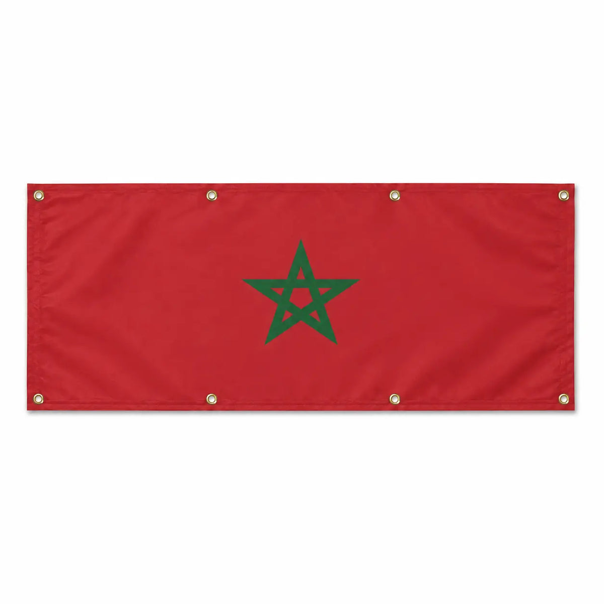 Drapeau maroc polyester résistant œillets usage extérieur