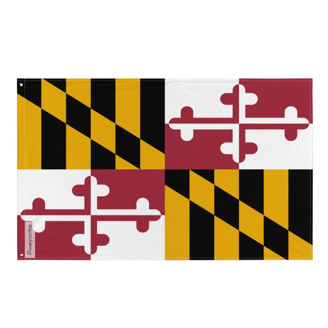Drapeau du Maryland en plusieurs tailles 100 % polyester Imprimer avec Double ourlet - Pixelforma 
